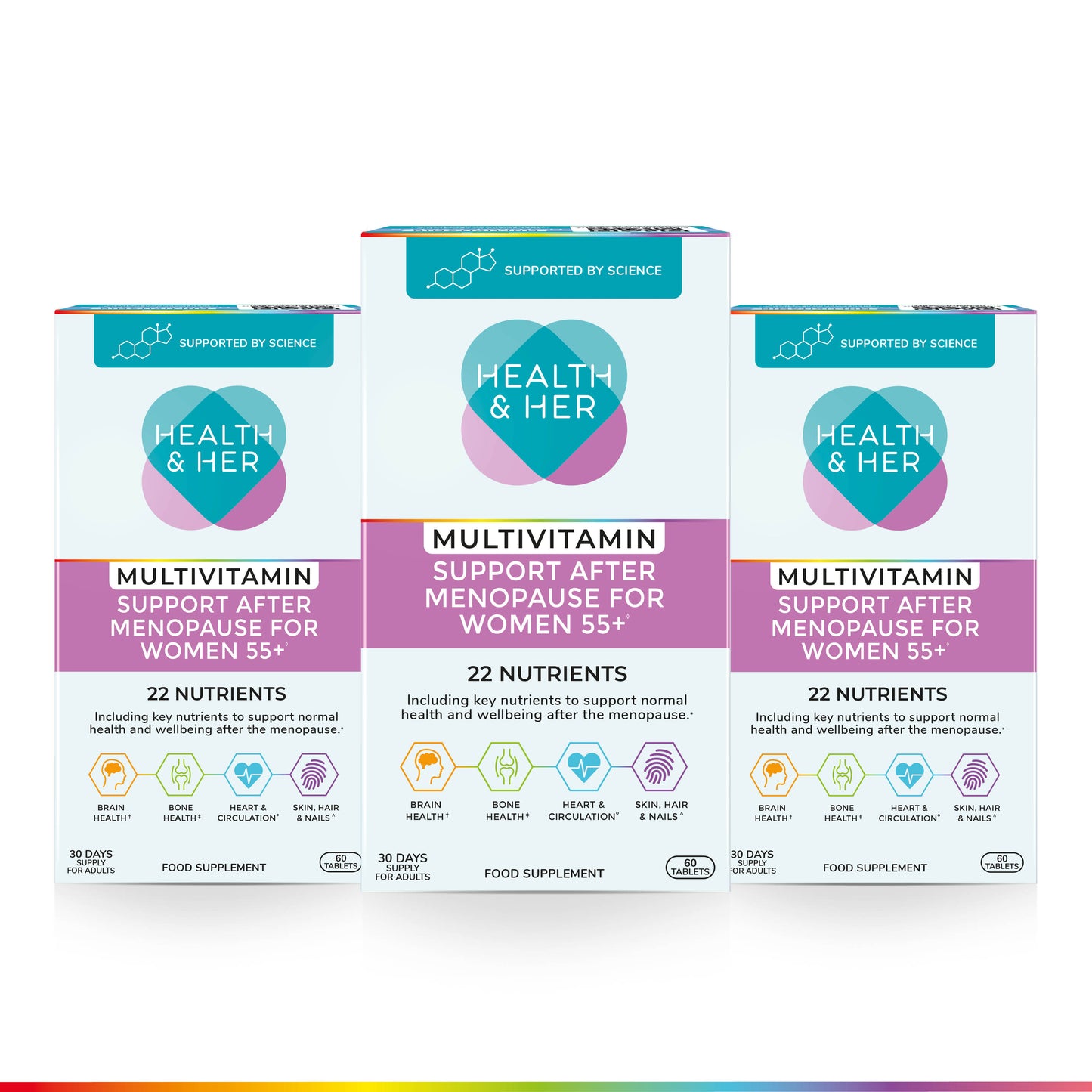 Health & Her Multivitamin Support After Menopause for Women 55+ Multipack
