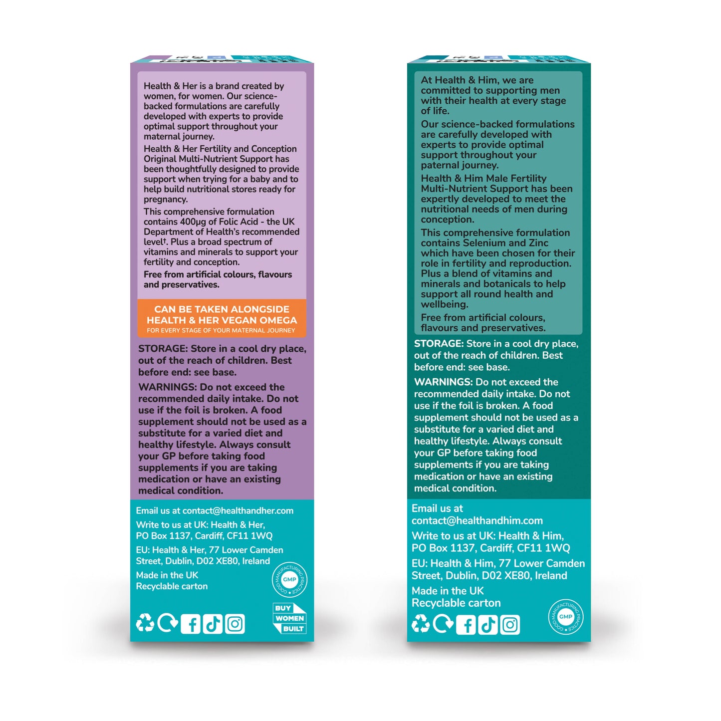 Health & Her Couples’ Fertility & Conception Original Bundle