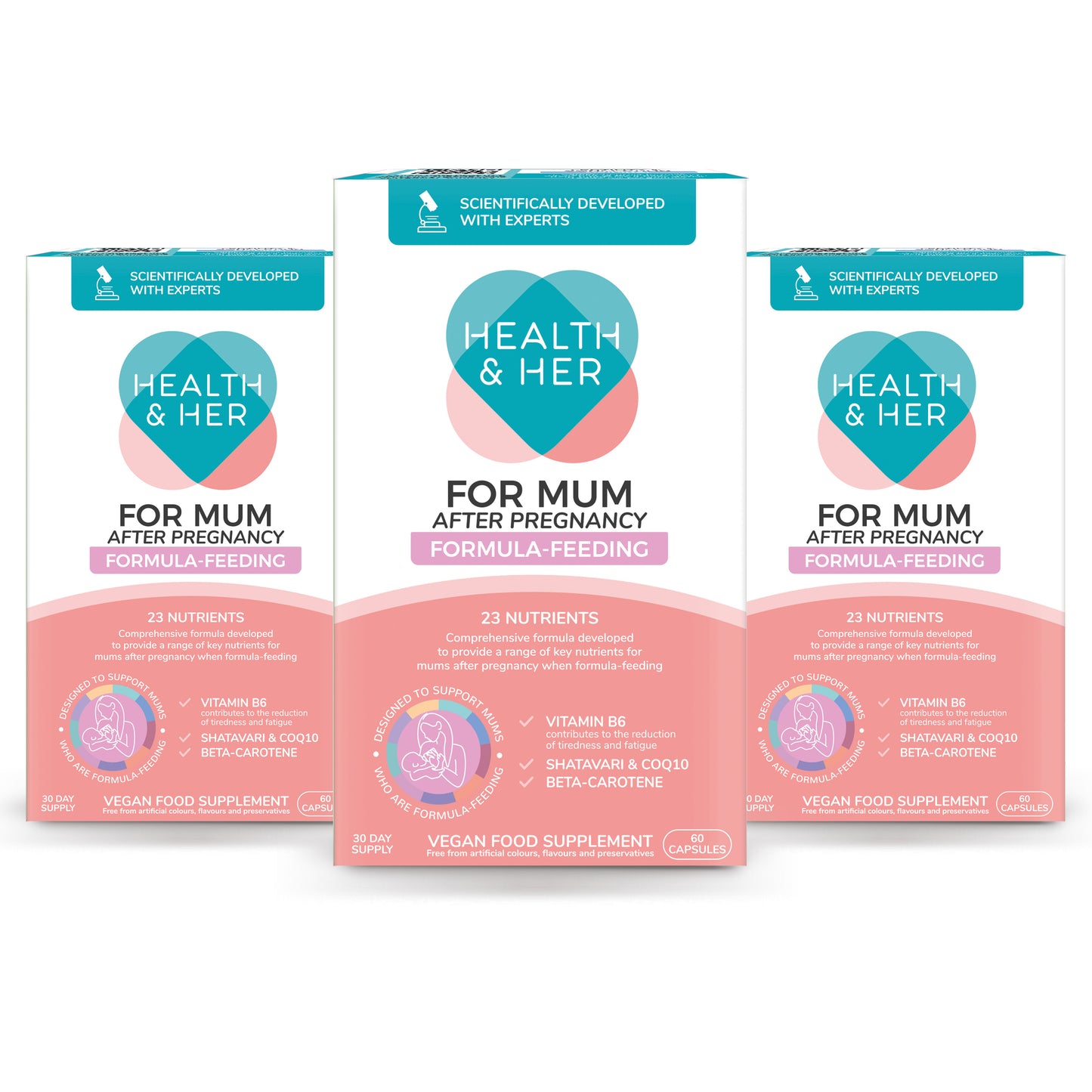 Health & Her For Mum After Pregnancy Formula-Feeding Multi-Nutrient Support Multipacks