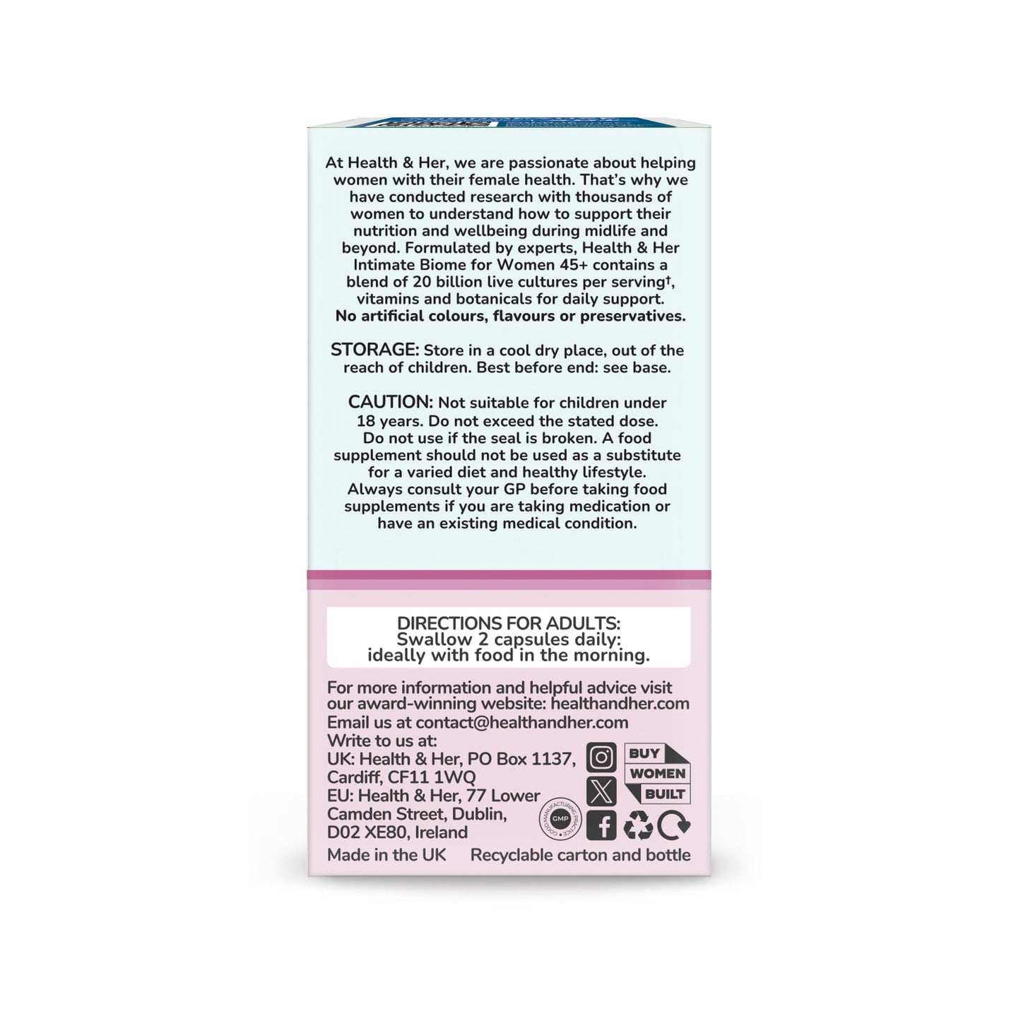 Health & Her Intimate Biome Women aged 45+