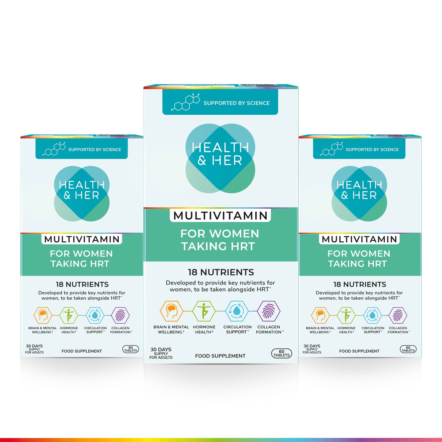 Health & Her Multivitamin for Women Taking Hormone Replacement Therapy (HRT) Multipacks