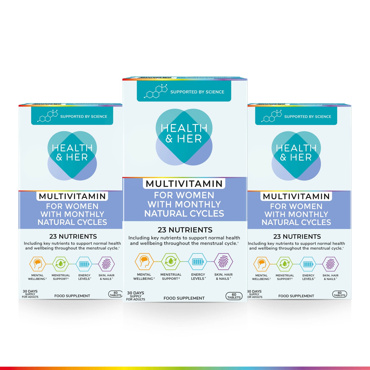 Health & Her Multivitamin for Women with Monthly Natural Cycles Multipack