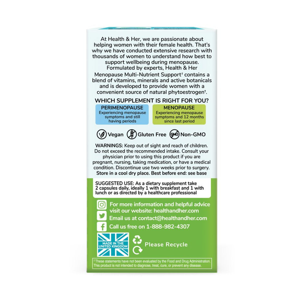 Health & Her Menopause Multi-Nutrient Support Supplement