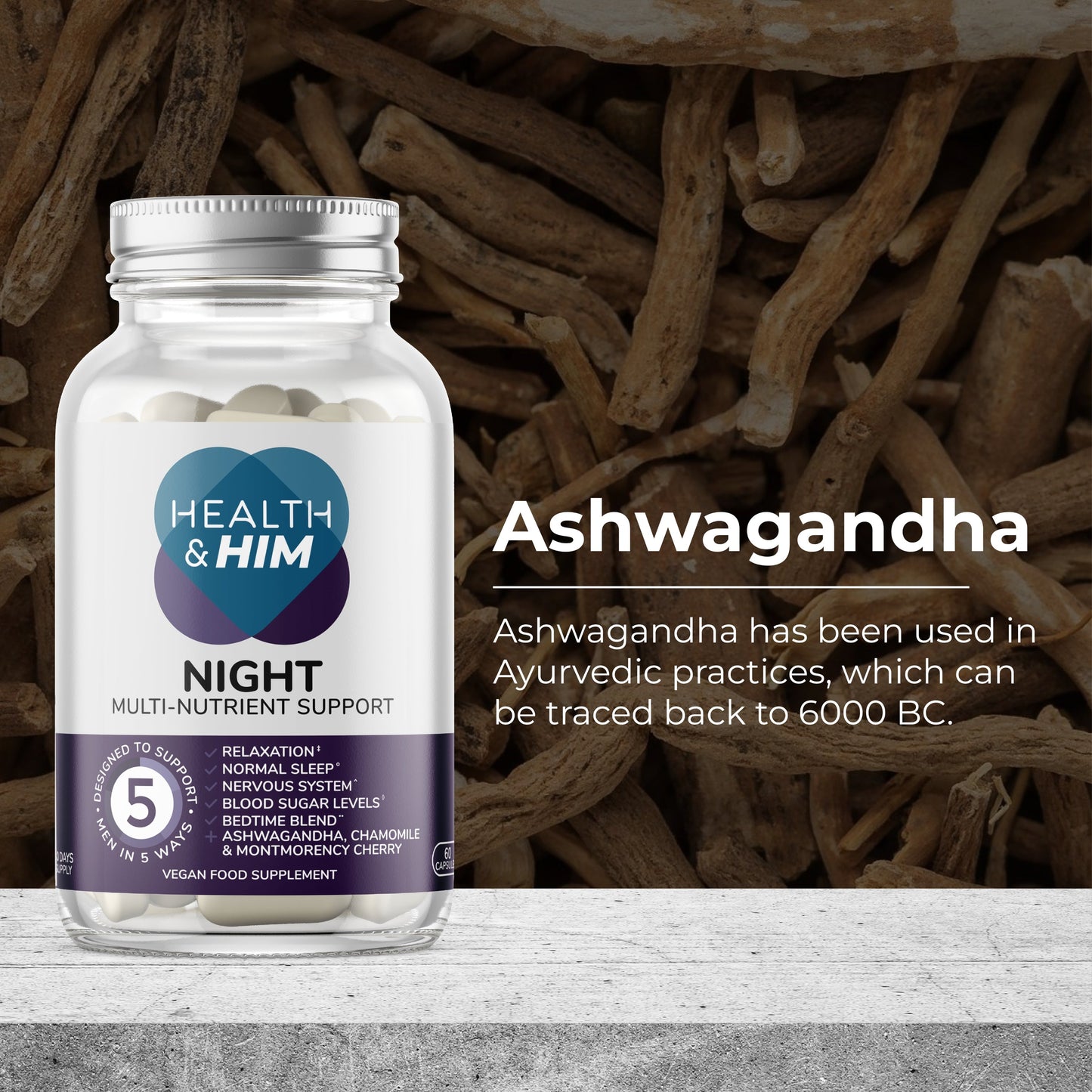 Health & Him Night Multi-Nutrient Support