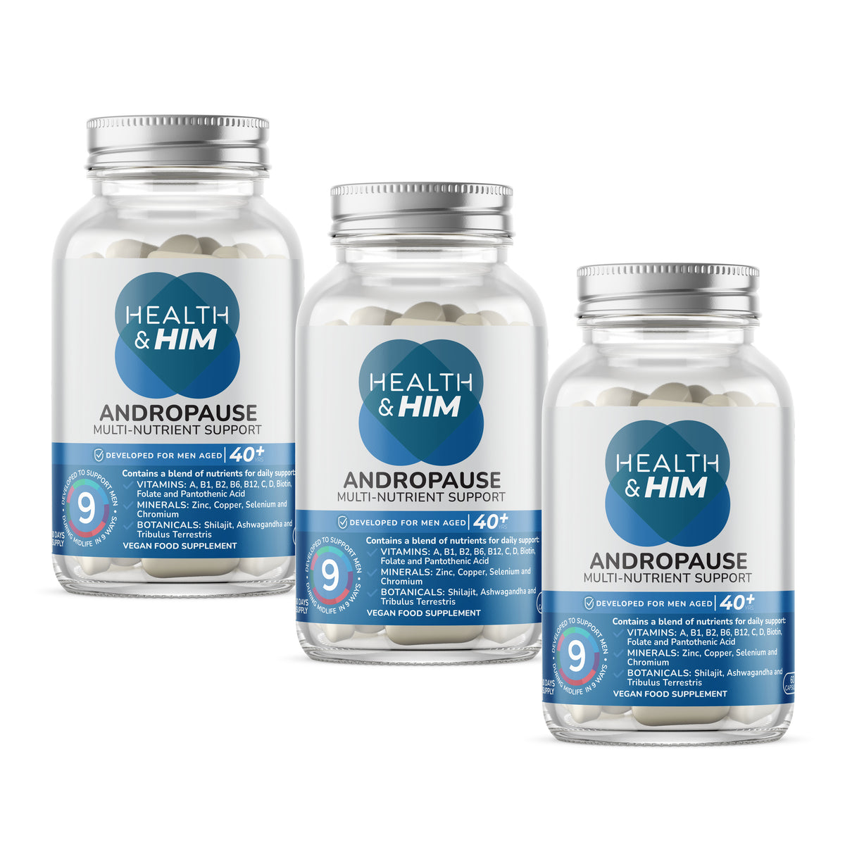 Health & Him Andropause 40+ Testosterone Support Multi-pack