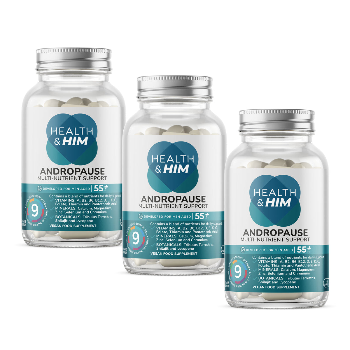 Health & Him Andropause 55+ Supplement Multi-pack