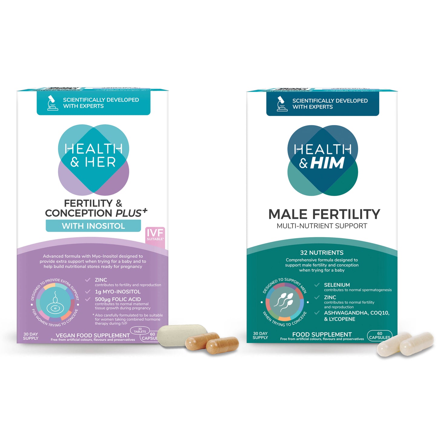 Health & Her Couples’ Fertility & Conception PLUS+ Bundle