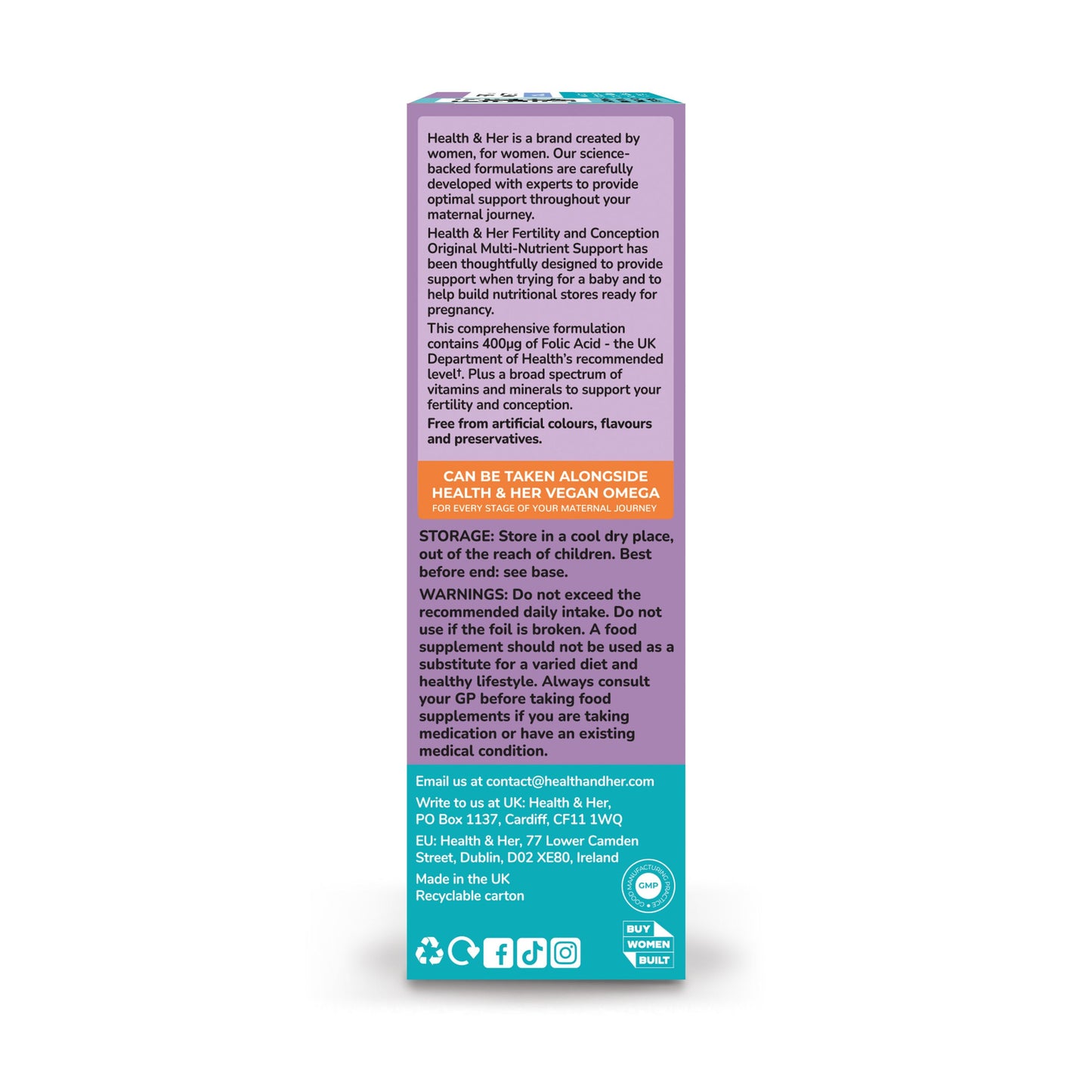 Health & Her Fertility & Conception Original Multi-Nutrient Support