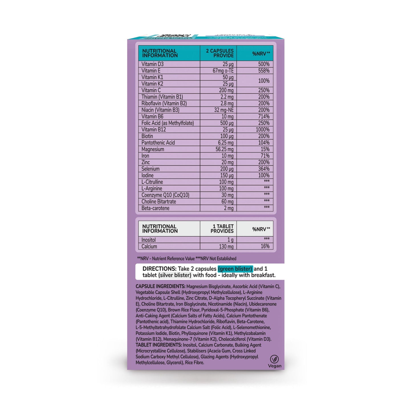 Health & Her Fertility & Conception PLUS+ Multi-Nutrient Support