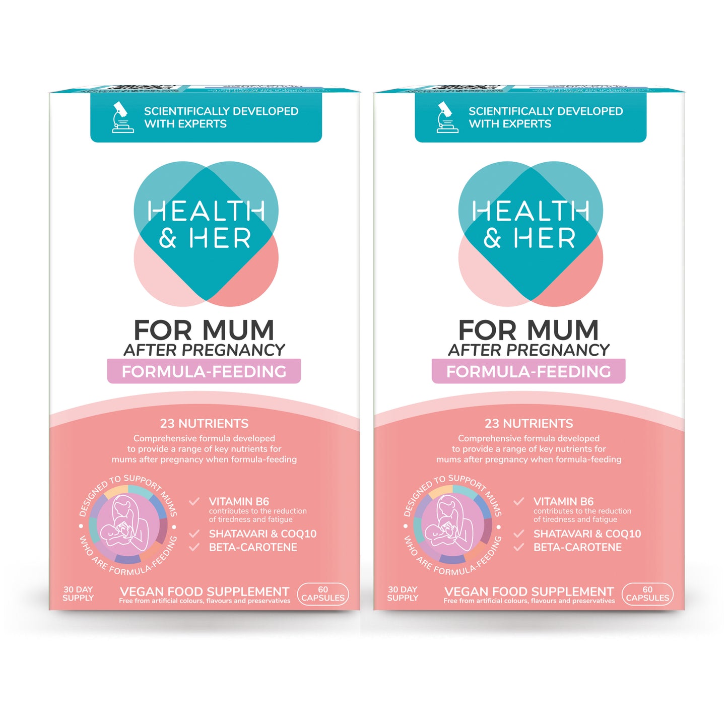 Health & Her For Mum After Pregnancy Formula-Feeding Multi-Nutrient Support Multipacks