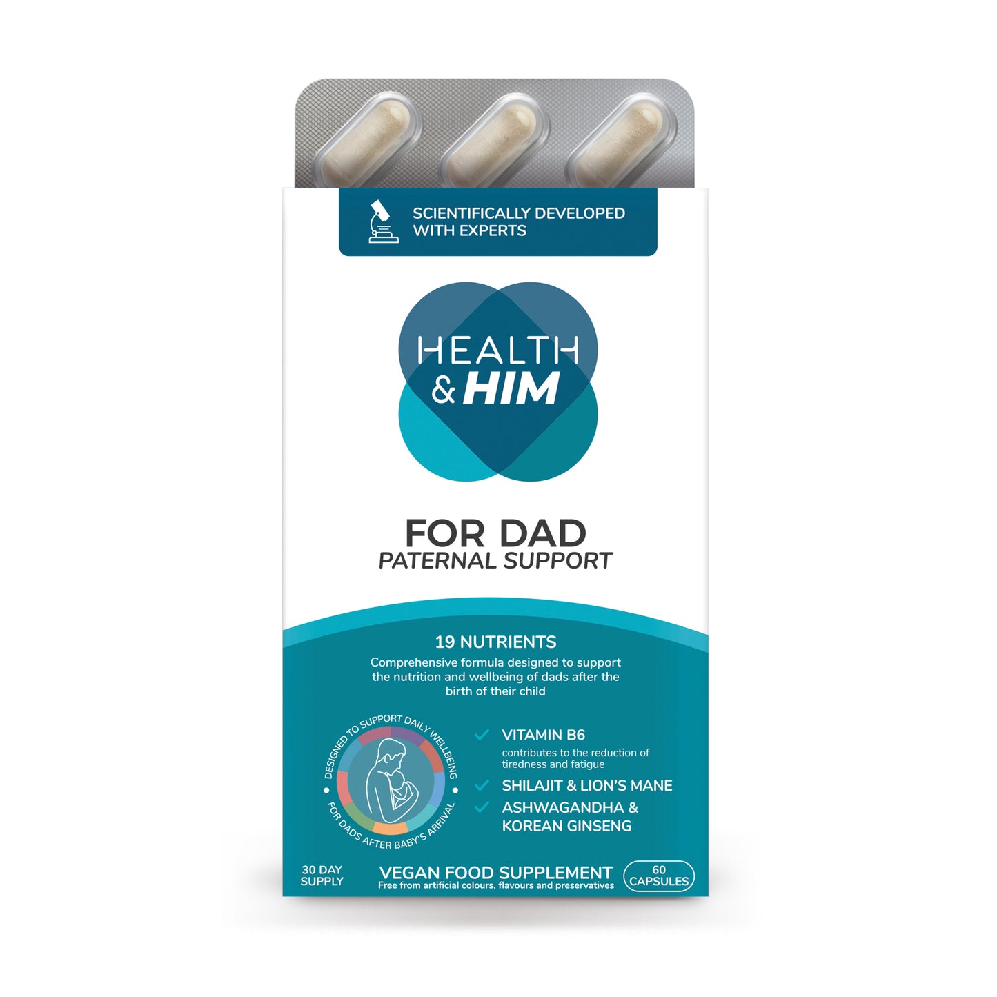 Health & Him For Dad Paternal Multi-Nutrient Support