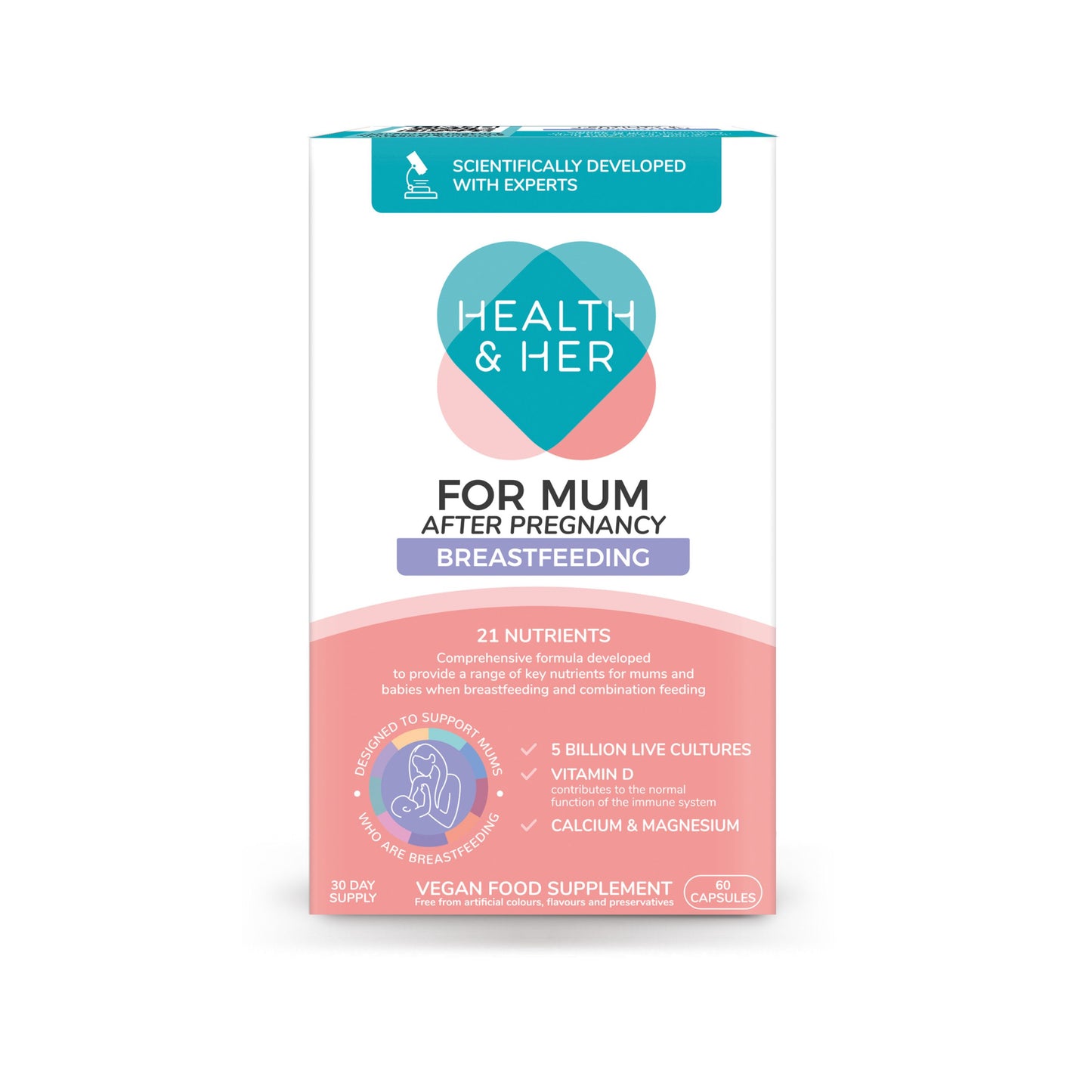 Health & Her For Mum After Pregnancy Breastfeeding Multi-Nutrient Support