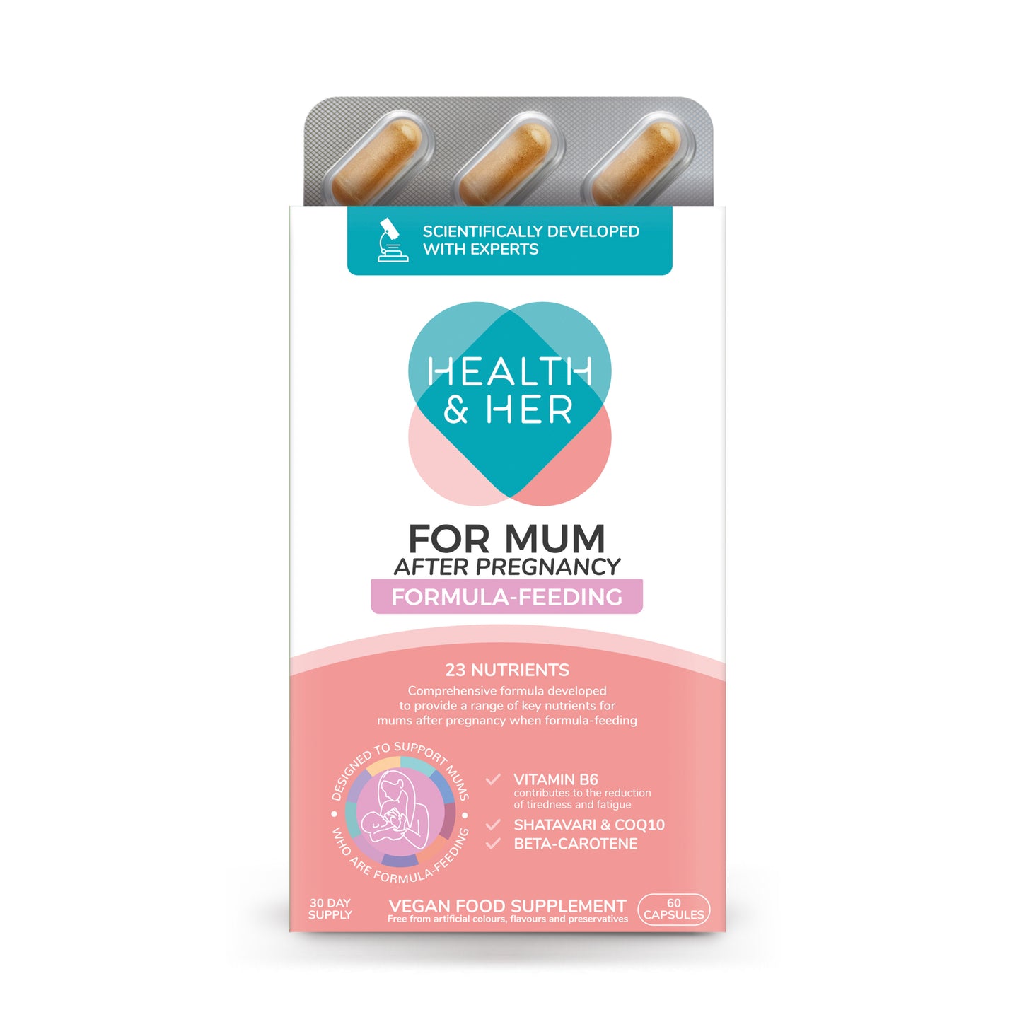 Health & Her For Mum After Pregnancy Formula-Feeding Multi-Nutrient Support