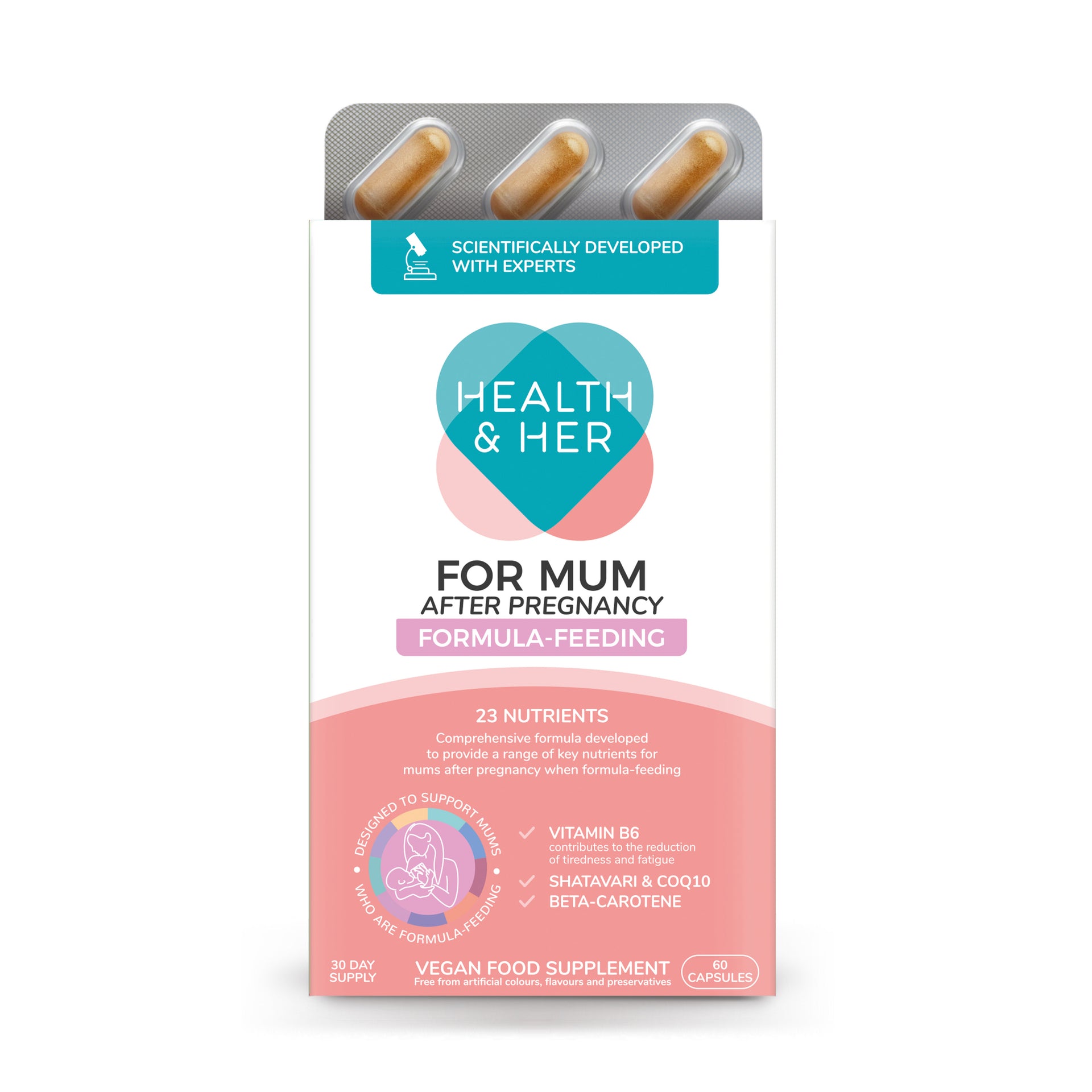 Health & Her Mum After Pregnancy Formula Feeding Nutrient Support
