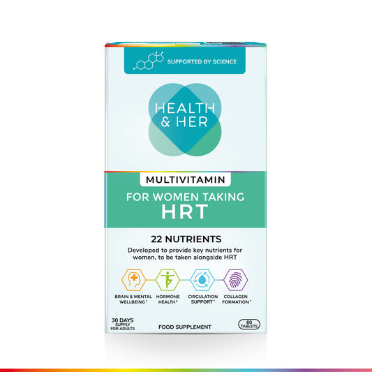 Health & Her Multivitamin for Women Taking Hormone Replacement Therapy (HRT) 60 Tablets - 30 day supply