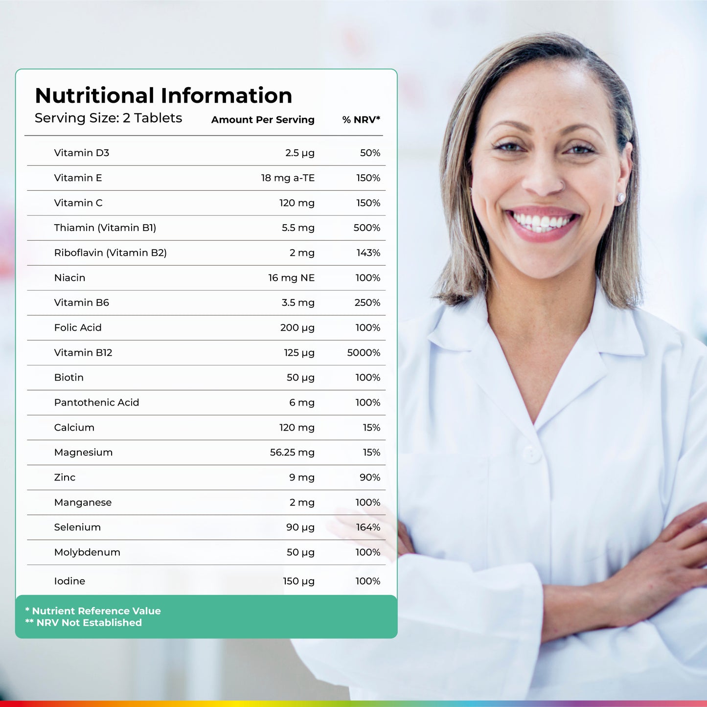 Health & Her Multivitamin for Women Taking Hormone Replacement Therapy (HRT)