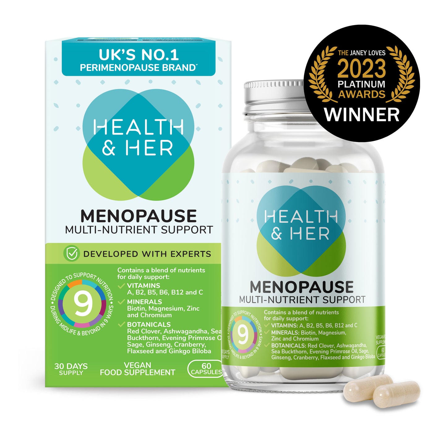 Health & Her Menopause Multi-Nutrient Support Supplement