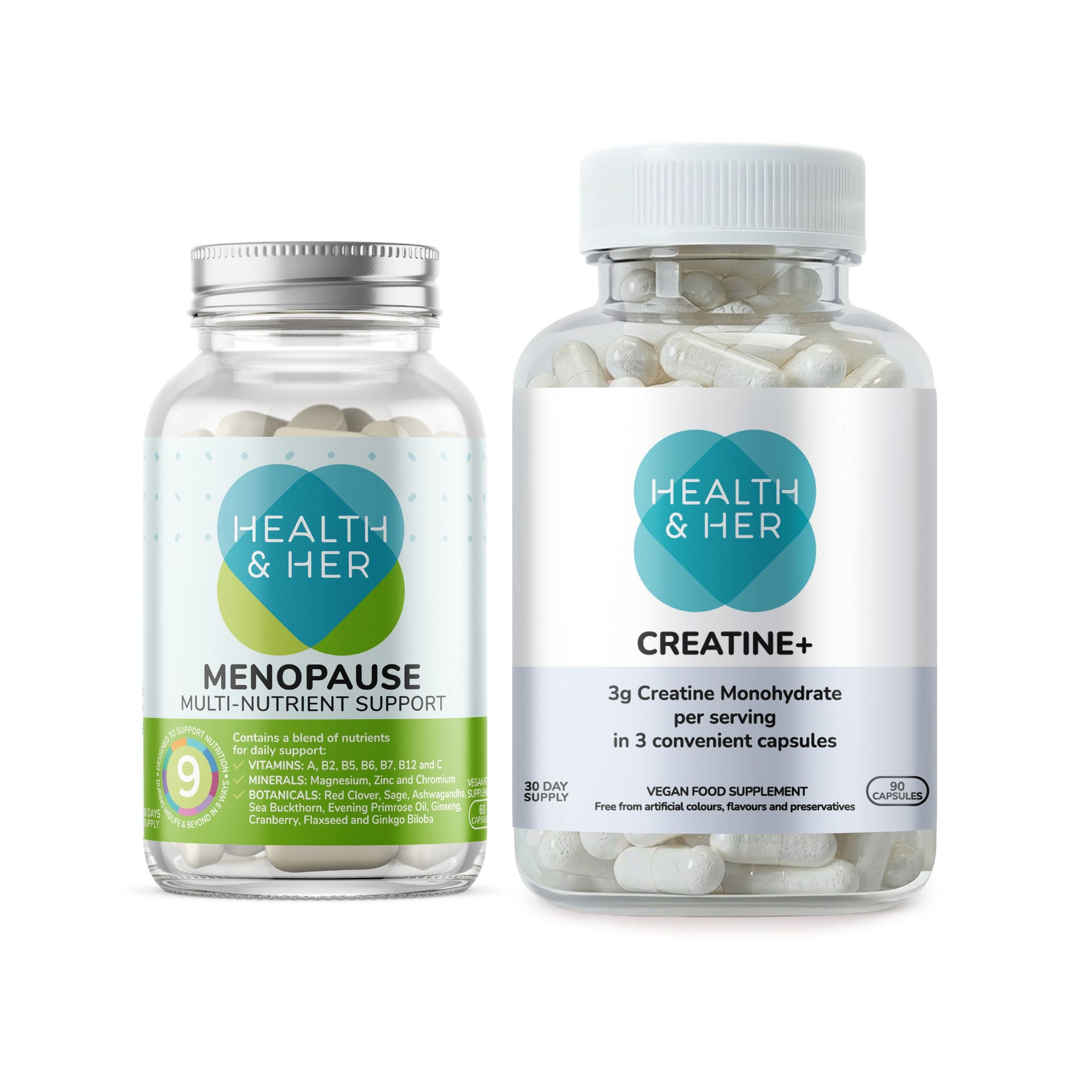 Health & Her Menopause Nutrient & Creatine+ Bundle