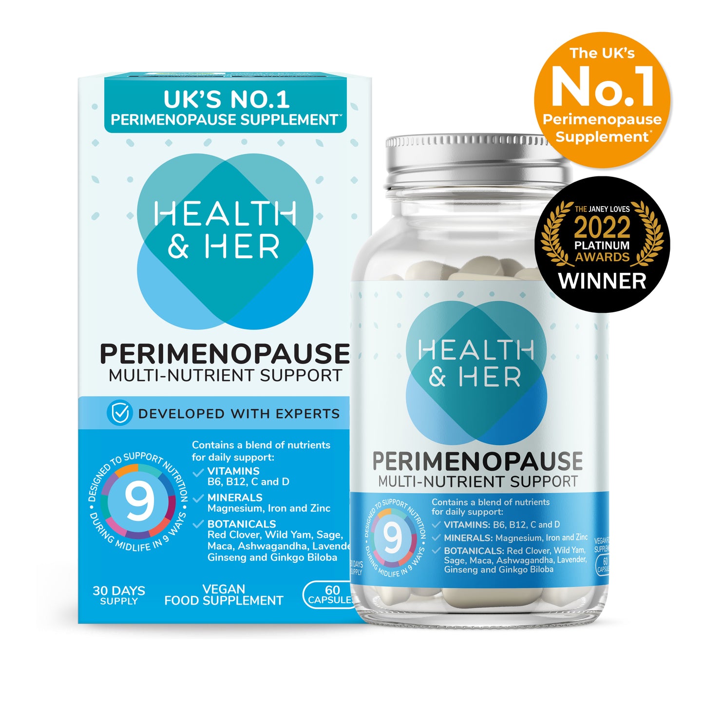 Health & Her Perimenopause Multi-Nutrient Support Supplement