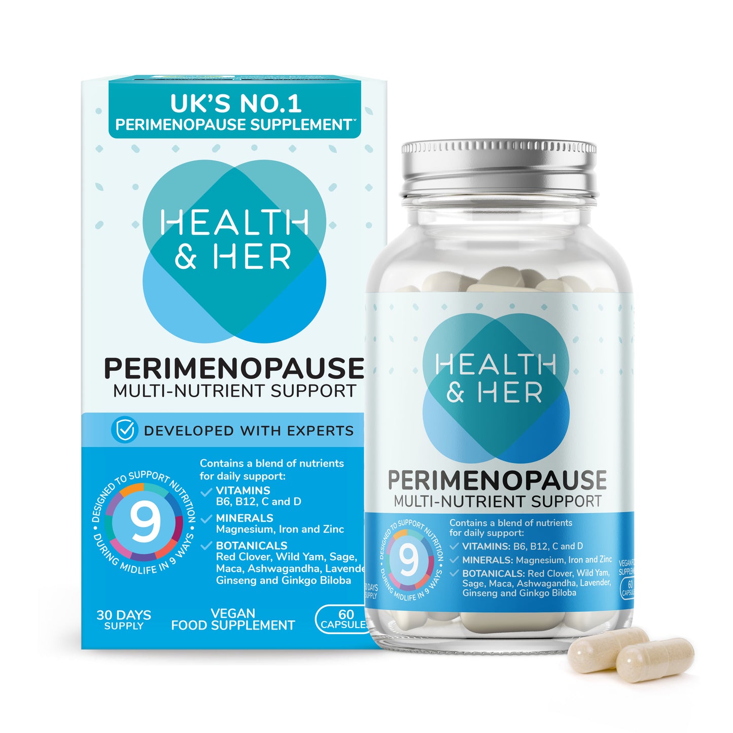 Health & Her Perimenopause Multi-Nutrient Support Supplement