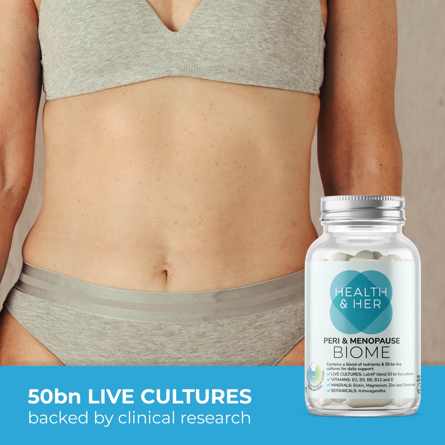 Health & Her Peri & Menopause Biome - Live Cultures Supplement