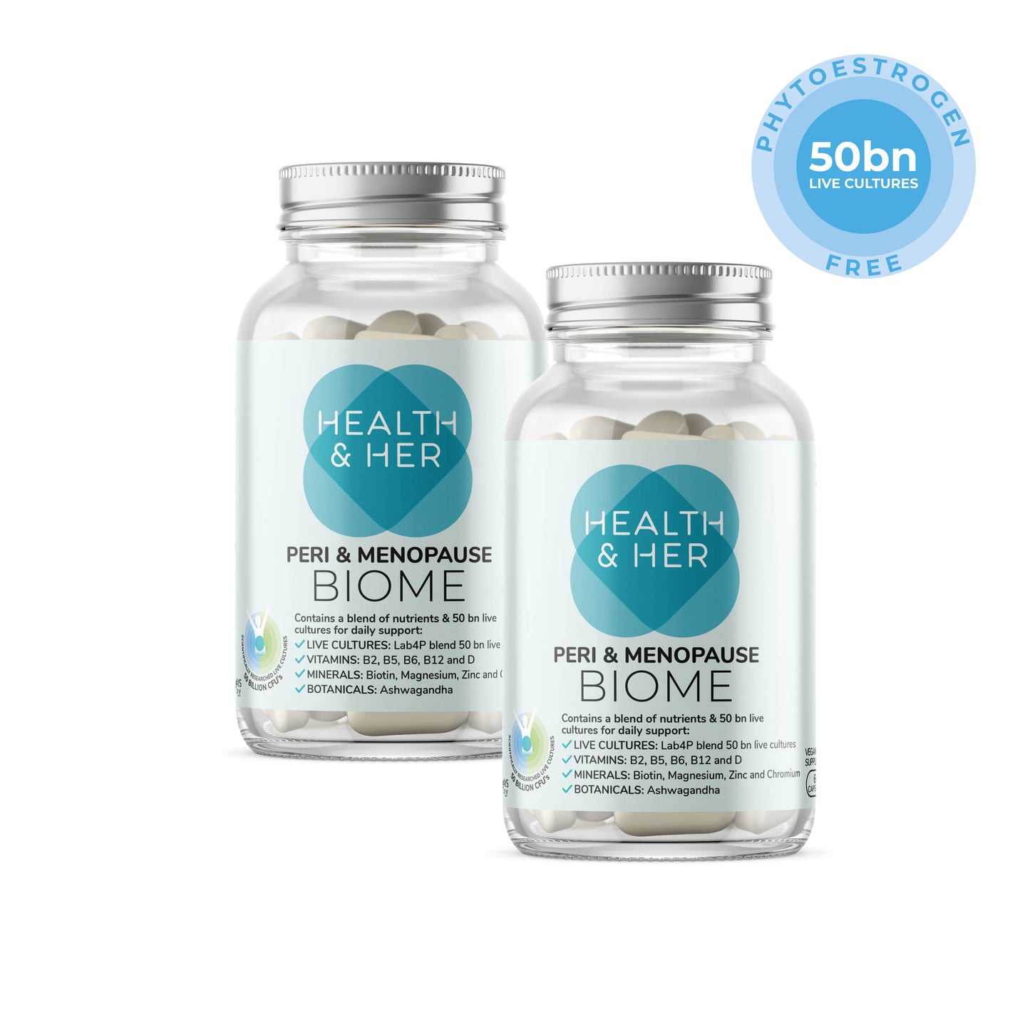 Health & Her Peri & Menopause Biome - Live Cultures Supplement