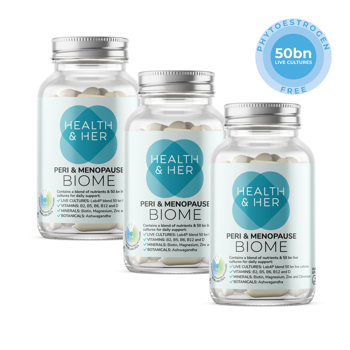 Health & Her Peri & Menopause Biome - Live Cultures Supplement