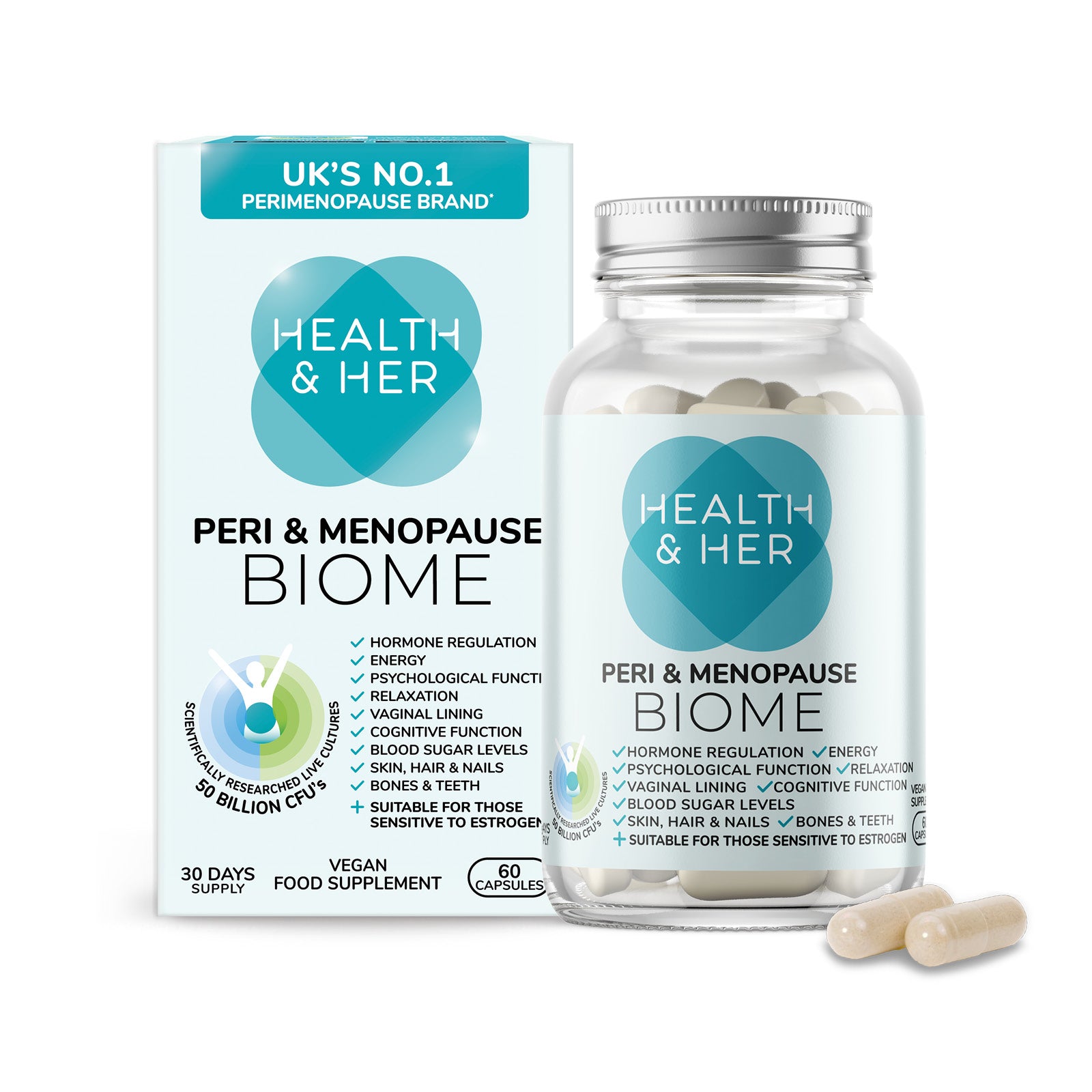 Health & Her Peri & Menopause Biome - Live Cultures Supplement