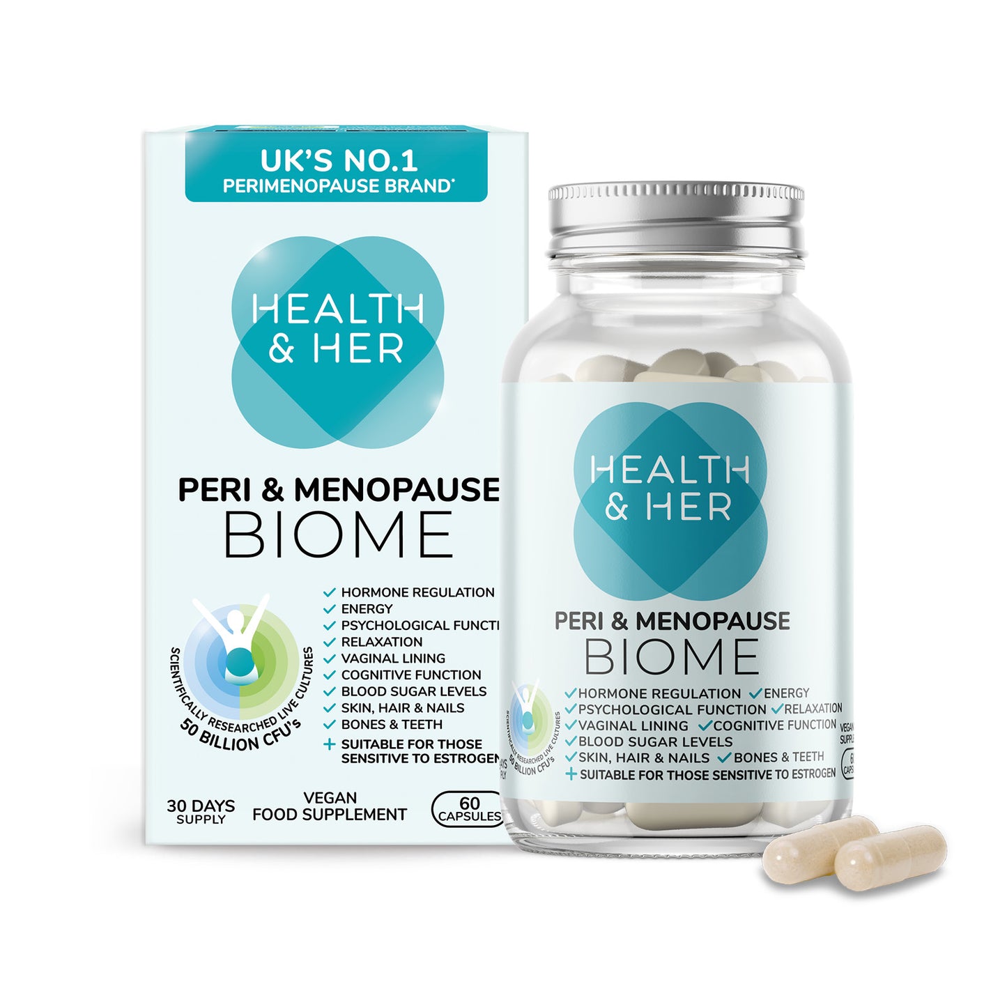 Health & Her Peri & Menopause Biome - Live Cultures Supplement