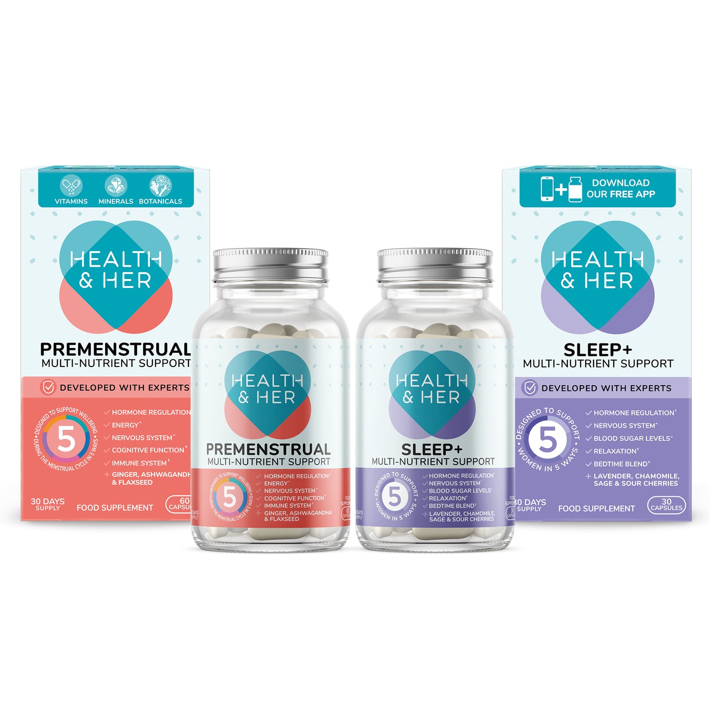 Health & Her Premenstrual Multi-Nutrient Day & Night Support Bundle