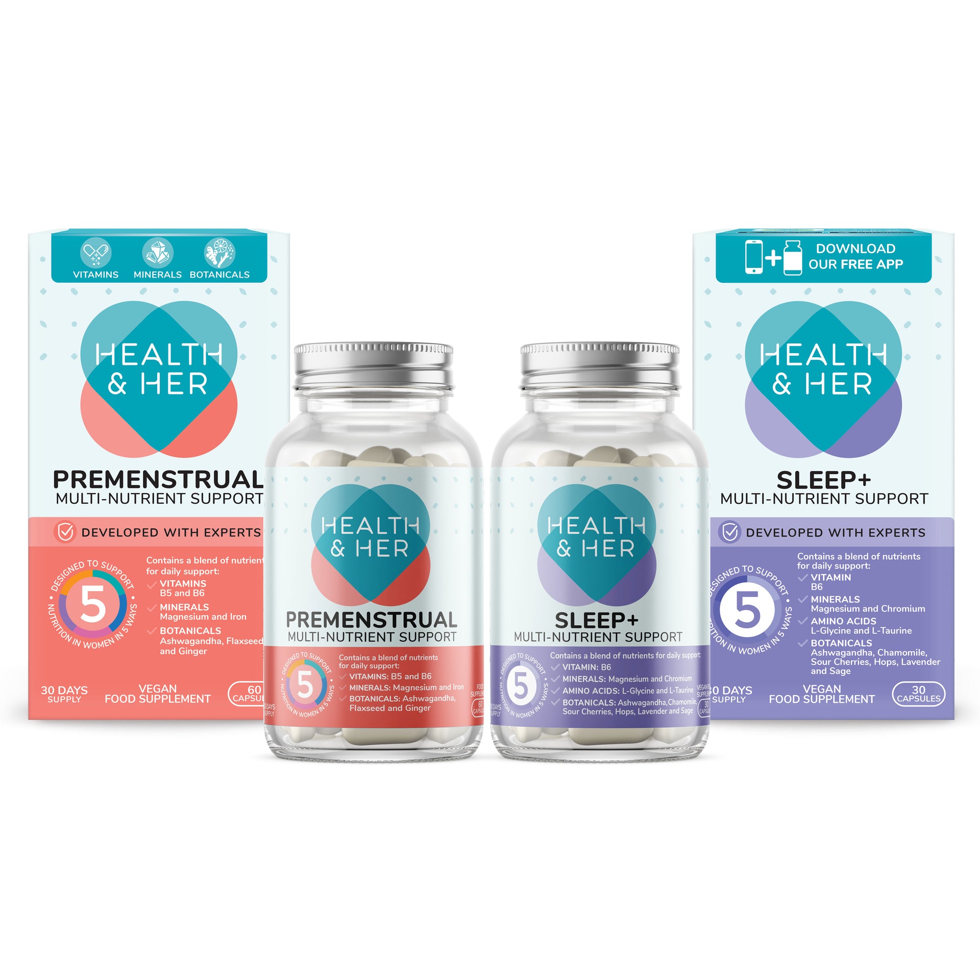 Health & Her Premenstrual Nutrient Day & Night Support Bundle