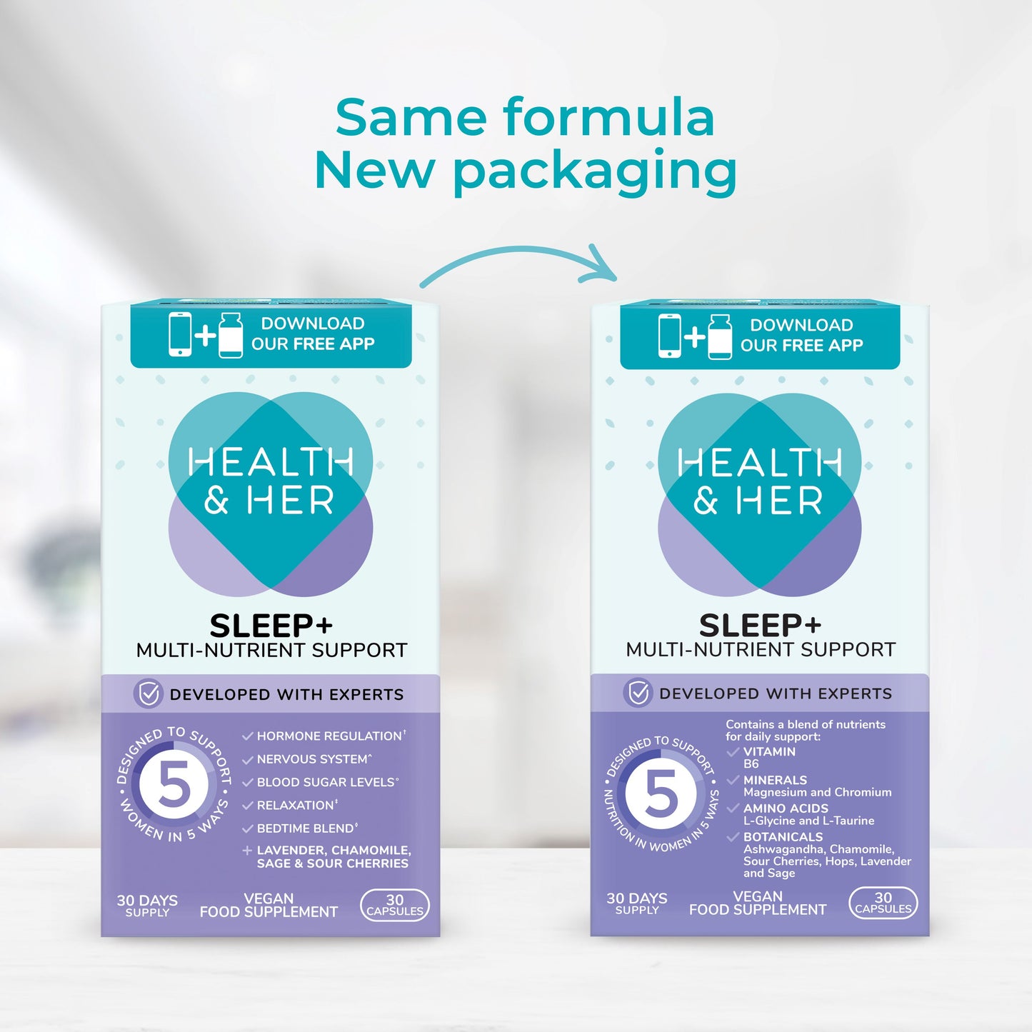 Health & Her Sleep+ Multi-Nutrient Supplement