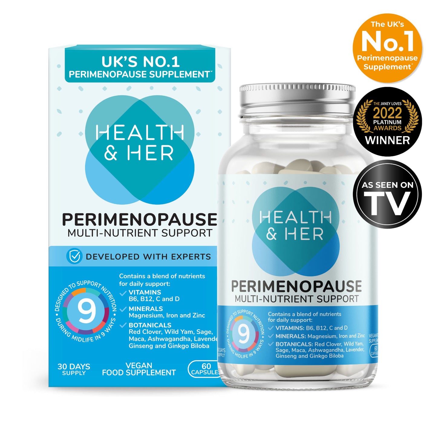 Health & Her Perimenopause Multi-Nutrient Support Supplement