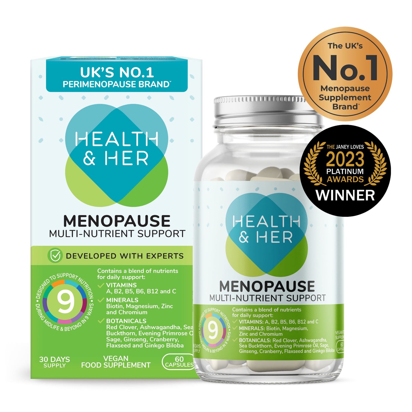 Health & Her Nährstoffkomplex für die Wechseljahre
