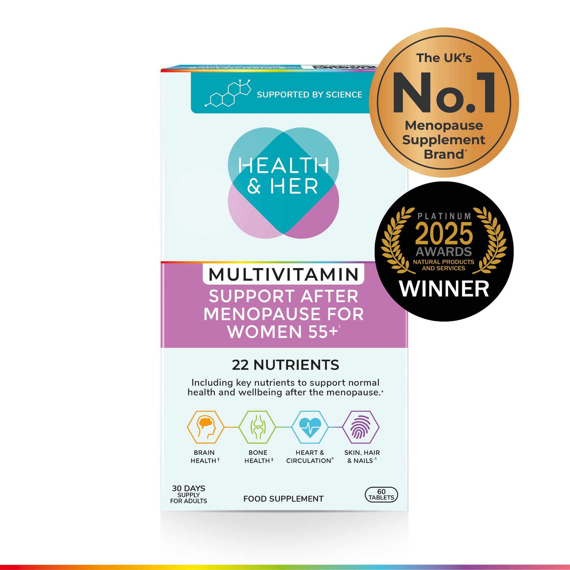 Health & Her Multivitamin Support After Menopause 55+