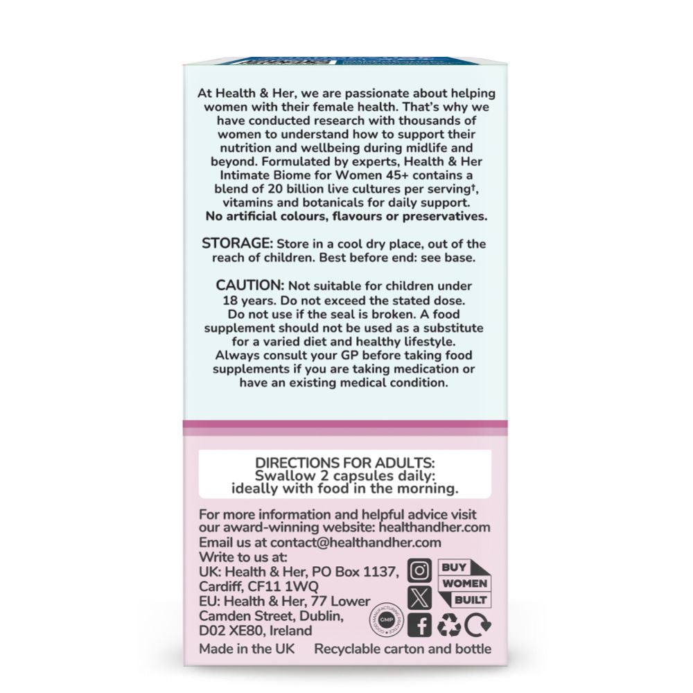 Health & Her Intimate Biome Women aged 45+
