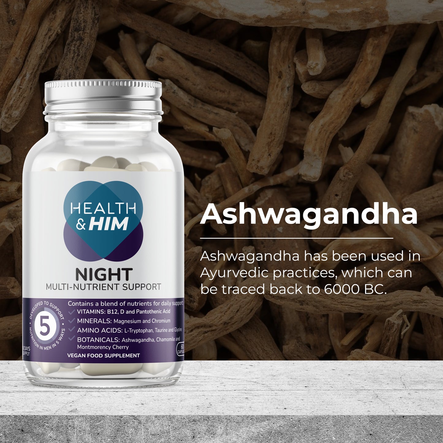 Health & Him Night Multi-Nutrient Support