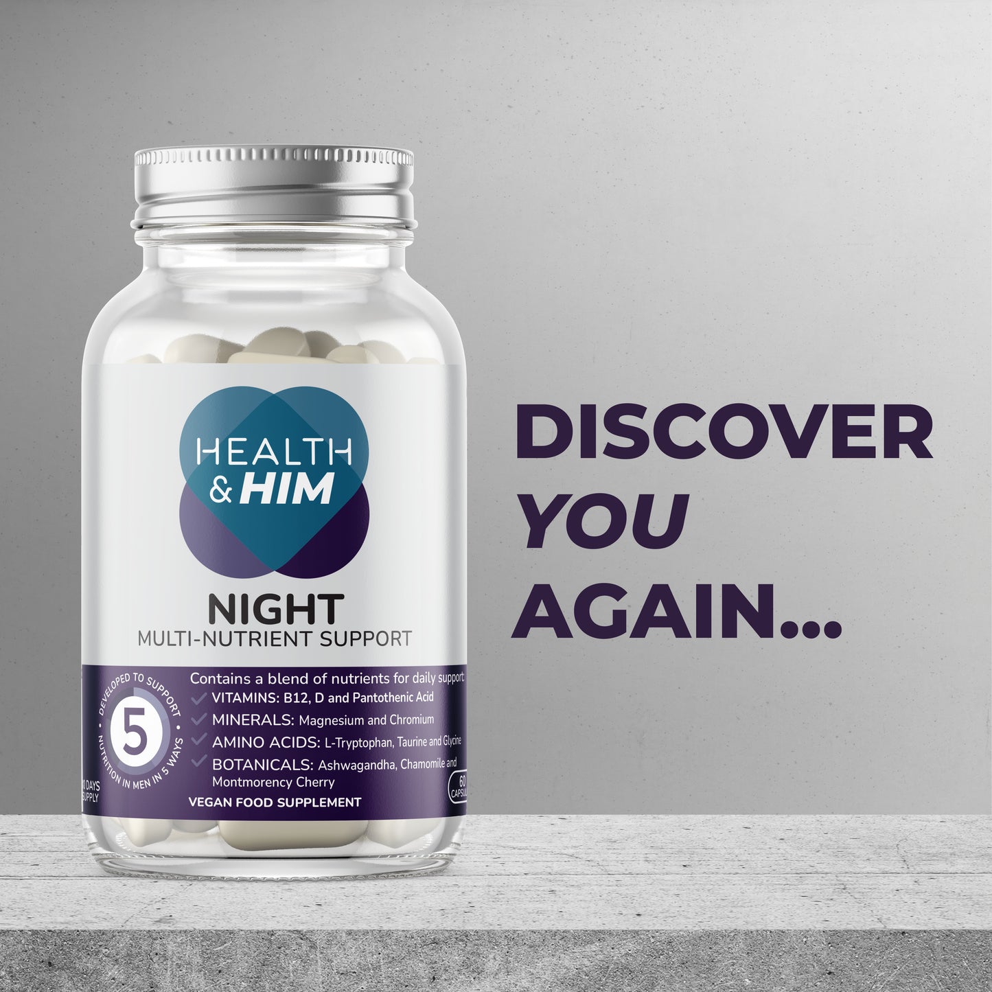 Health & Him Night Multi-Nutrient Support